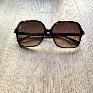 quay australia press tour tortoise oversized square retro sunglasses eyewear NEW
